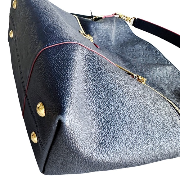 Authentic🥰Louis Vuitton Hobo Shoulder Bag Melie Monogram Empreinte Marine Rouge - Picture 6 of 12